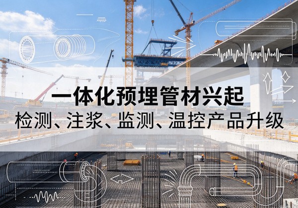三江一体化管材产品兴起，声测注浆一体管、多功能预埋管应用增多