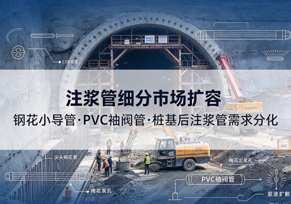三江注浆管细分市场扩容，隧道钢花小导管、PVC 袖阀管、桩基后注浆管需求分化